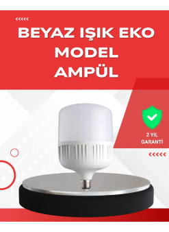 Elektrik Kesintileri İçin Şarjlı Led Ampul 30w E27 Beyaz Işık