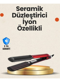 Elektriklenmeyi Azaltan İyonlu Saç Düzleştirici – Titanyum Plaka Ve Şık Tasarım