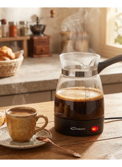 Elektrikli Cam Kahve Makinesi 650w 0.5 Litre Kapasiteli Türk Kahvesi Makinesi