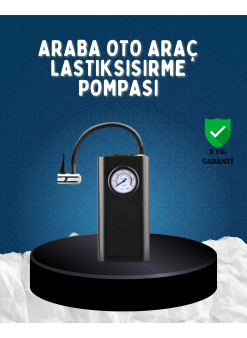 Elektrikli Hava Kompresörü Type-c Usb Şarjlı Çok Fonksiyonlu Lastik Pompası