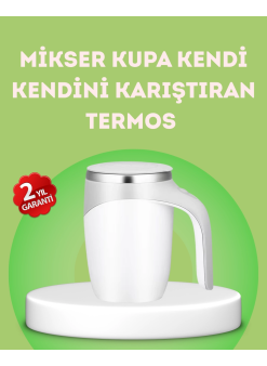 Elektrikli Otomatik Karıştırıcı Kupa – 304 Paslanmaz, Usb Şarjlı, Taşınabilir