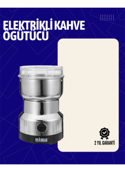 Elektrikli Sessiz Kahve Öğütücü | Çok Fonksiyonlu, 200w, Ab Fişli, Kolay Temizlenir