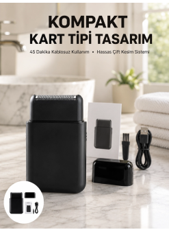 Elektrikli Tıraş Aleti – Hassas Kesim, Kolay Temizlik, Cilt Dostu Yeni Nesil