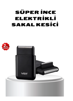 Elektrikli Tıraş Makinesi Çift Başlıklı Ultra İnce Tasarım