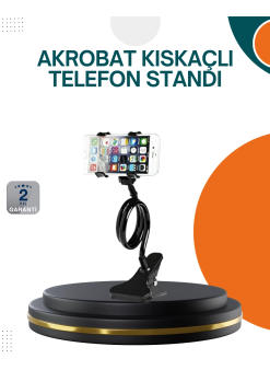 Eller Serbest Kullanım Sağlayan Masaüstü Telefon Tutucu