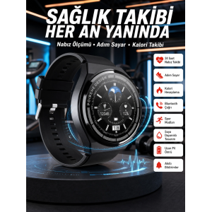 En Çok Tercih Edilen Akıllı Saat Amoled Ekran Nabız Sensörü Gps Uyumlu Adımsayar