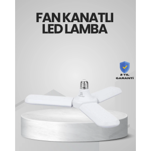 Enerji Tasarruflu Led Ampül 60 Watt 4 Kollu Beyaz Işık