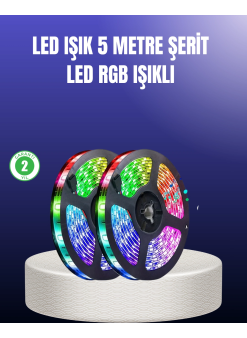 Enerji Tasarruflu Rgb Şerit Led 5 Metre