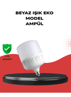 Enerji Tasarruflu Şarjlı Led Ampul 30w Beyaz Işık