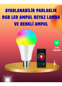 Enerji Verimli Akıllı Led Ampul, Uzaktan Kontrol Özellikli