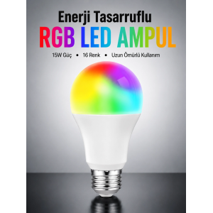 Enerji Verimli Akıllı Led Ampul, Uzaktan Kontrol Özellikli