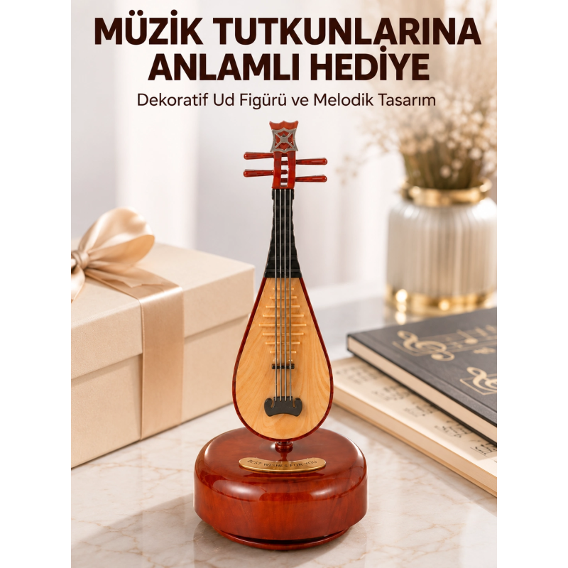 Enstrüman Figürlü Melodi Çalan Dekoratif Müzik Kutusu Enstrüman Figürlü Melodi Çalan Dekoratif Müzik Kutusu