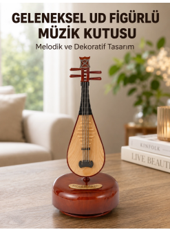 Enstrüman Şeklinde Müzik Kutusu Lüt Tasarım Melodious Music