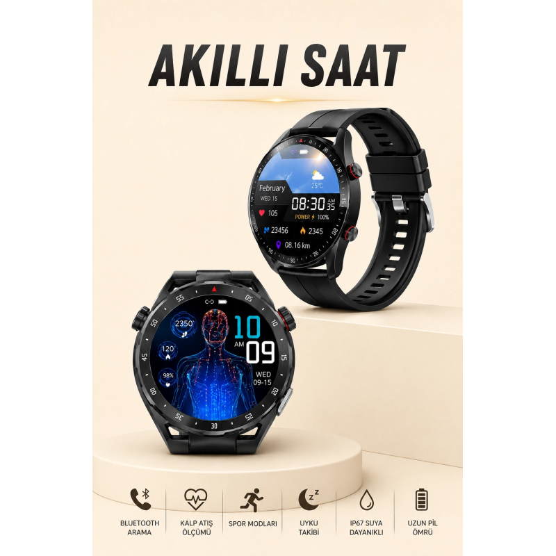 Entegre Gps Ve Geniş Spor Modu Seçenekleriyle Akıllı Saat Entegre Gps Ve Geniş Spor Modu Seçenekleriyle Akıllı Saat