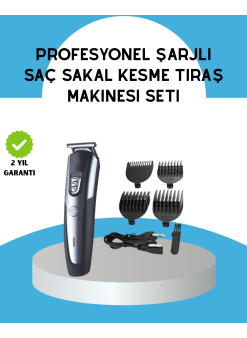Ergonomik Profesyonel Tıraş Makinesi Saç Sakal Kesme Ve Düzeltme