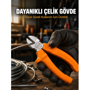 Ergonomik Saplı Hassas Kesim Sunan Dövme Çelik Yan Keski
