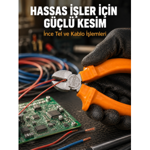Ergonomik Saplı Hassas Kesim Sunan Dövme Çelik Yan Keski