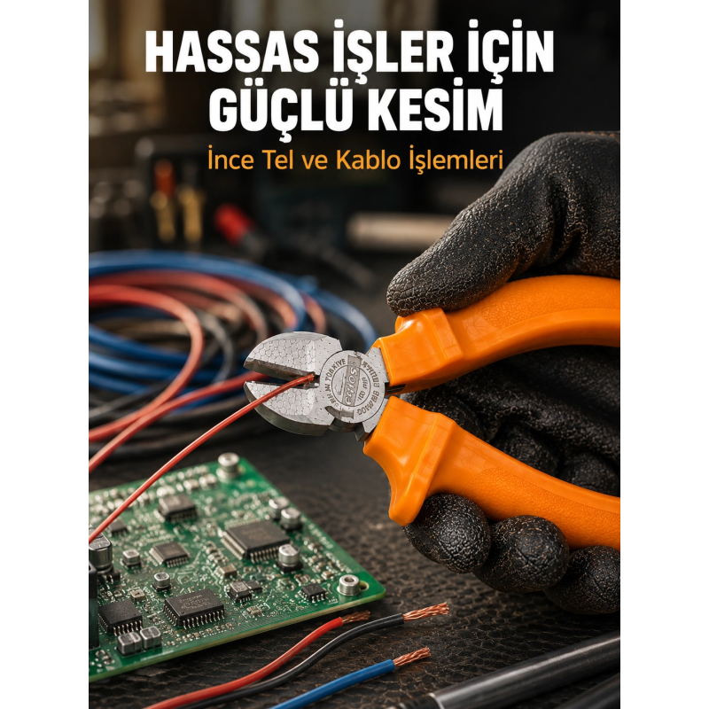 Ergonomik Saplı Hassas Kesim Sunan Dövme Çelik Yan Keski Ergonomik Saplı Hassas Kesim Sunan Dövme Çelik Yan Keski
