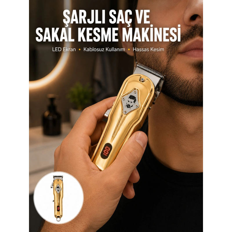 Ergonomik Tasarımlı, Hafif Ve Taşınabilir Profesyonel Tıraş Makinesi Yeni Nesil Ergonomik Tasarımlı, Hafif Ve Taşınabilir Profesyonel Tıraş Makinesi Yeni Nesil