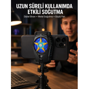 Ergonomik Telefon Soğutucu – 2 Hız Ayarı, Hafif Ve Taşınabilir Yeni Nesil