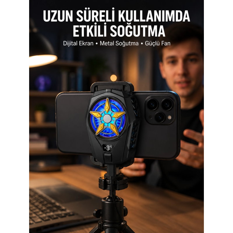 Ergonomik Telefon Soğutucu – 2 Hız Ayarı, Hafif Ve Taşınabilir Yeni Nesil Ergonomik Telefon Soğutucu – 2 Hız Ayarı, Hafif Ve Taşınabilir Yeni Nesil