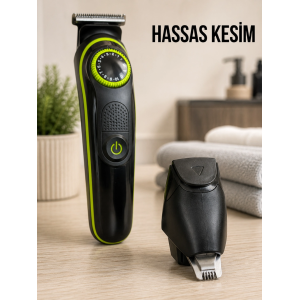 Erkek Bakım Seti 5i 1 Arada 0-10 Mm Ayarlanabilir Çok Fonksiyonlu Tıraş Makinesi