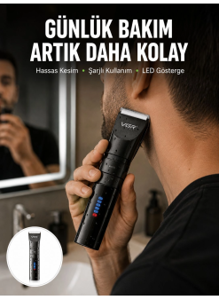 Erkek Saç Ve Sakal Kesme Makinesi – Su Geçirmez, Sessiz Motorlu Yeni Nesil