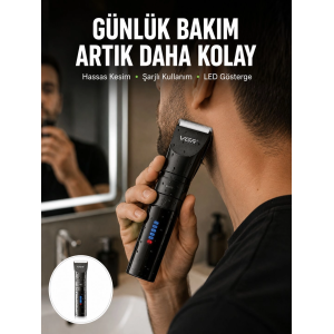 Erkek Saç Ve Sakal Kesme Makinesi – Su Geçirmez, Sessiz Motorlu Yeni Nesil