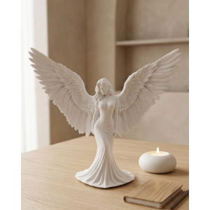 Es Melek Kadın Figürlü 3d Dekoratif Biblo Modern Salon Dekoru