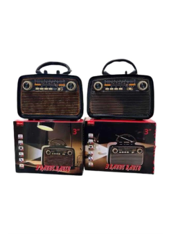 Eskitme Nostalji Tasarımlı Bluetoothlu Nostalji Radyo Ahşap Nostaljik Görünümlü