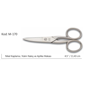 Europe Kalın Nakış Makası Süper Kalite No:4.5 11,43 Cm