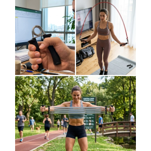Ev Fitness Seti Kardiyo Ve Kas Geliştirme Egzersiz Seti