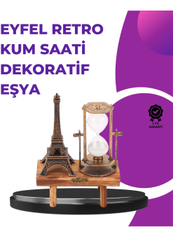 Ev, Ofis Ve Kafeler İçin Retro Ahşap Kum Saati Dekorasyonu
