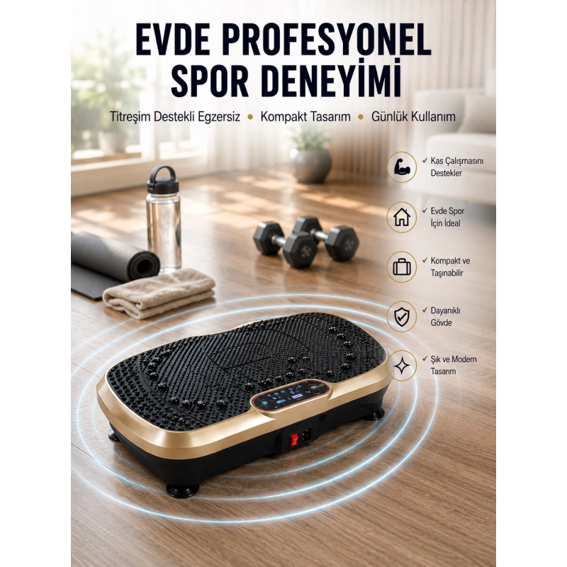 Ev Tipi Titreşimli Spor Aleti Yağ Yakım Destekli Tasarım Yeni Nesil Ev Tipi Titreşimli Spor Aleti Yağ Yakım Destekli Tasarım Yeni Nesil