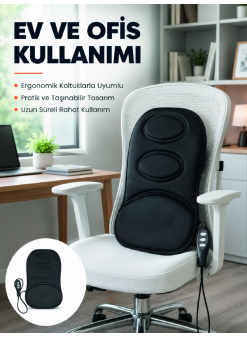 Ev Ve Araç İçin Masaj Minderi Modlu Isıtmalı Titreşimli Koltuk Masaj Pedi