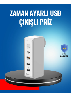 Ev Ve Ofis İçin Zaman Kontrollü Çoklu Şarj Cihazı