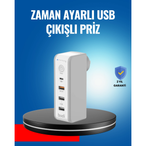 Ev Ve Ofis İçin Zaman Kontrollü Çoklu Şarj Cihazı