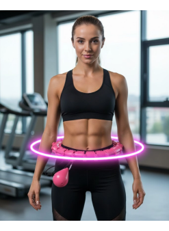 Evde Spor İçin Akıllı Hula Hoop Çemberi Bel İnceltici Mor