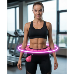 Evde Spor İçin Akıllı Hula Hoop Çemberi Bel İnceltici Mor