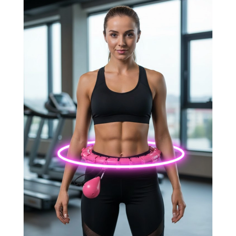 Evde Spor İçin Akıllı Hula Hoop Çemberi Bel İnceltici Mor Evde Spor İçin Akıllı Hula Hoop Çemberi Bel İnceltici Mor