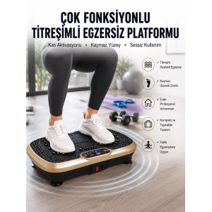 Evde Spor İçin Titreşimli Plate Fitness Platformu Yeni Nesil