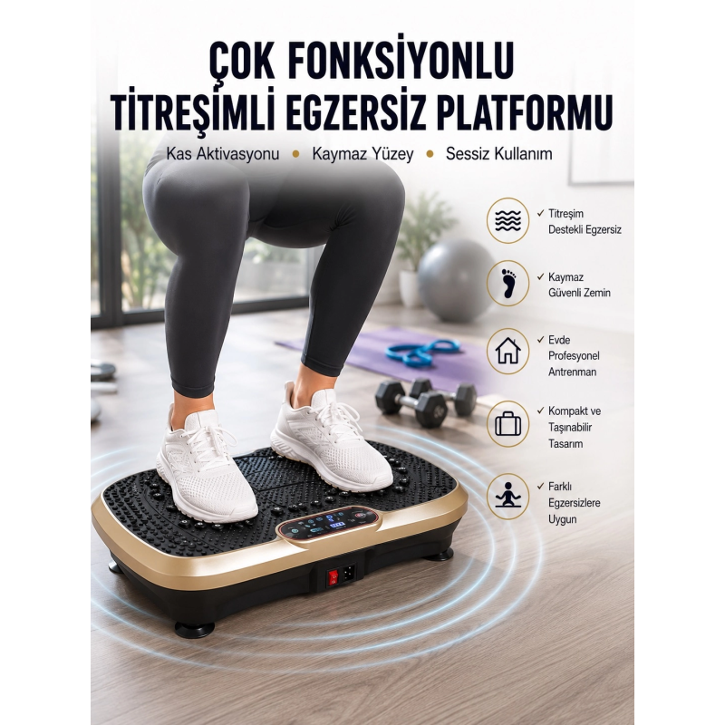 Evde Spor İçin Titreşimli Plate Fitness Platformu Yeni Nesil Evde Spor İçin Titreşimli Plate Fitness Platformu Yeni Nesil