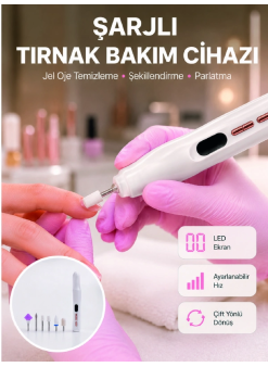 Evde Ve Profesyonel Kullanıma Uygun Tasarımlı Tırnak Bakım Cihazı