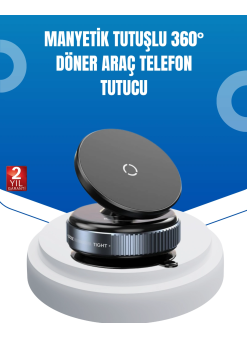 Evrensel Manyetik Araç Telefon Tutucu 360° Döner Başlık