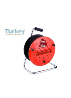 Extra 4lü Elektrik Seyyar Makaralı Uzatma Kablo 50 Metre Taşınabilir