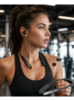 Extra Bass Kablosuz Kulaklık Uzun Bataryalı Neckband Tasarım