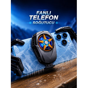 Fanlı Radyatör Soğutucu Telefon Soğutucu Tüm Telefonlara Uyumlu