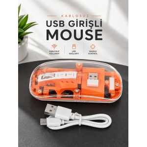Fare Mouse Çift Modlu Kablosuz Bağlantılı 2.4ghz Destekli
