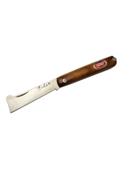 Fidan As 20 Kahverengi Bahçe Aşı Çakısı 18,5cm - Manuel, Ahşap Sap
