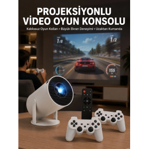 Film Dizi Ve Oyun İçin Taşınabilir Kablosuz Mini Projeksiyon Yeni Nesil